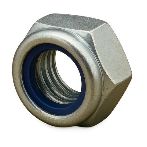 Гайка со стопорным кольцом оцинкованная DIN 985 М12