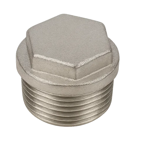 Заглушка никелированная латунная Ду 25 1" НР